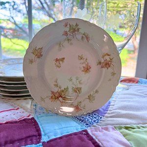 Haviland Limoges France Autumn Leaf Schleiger 60 Bread & Butter or Dessert Plate